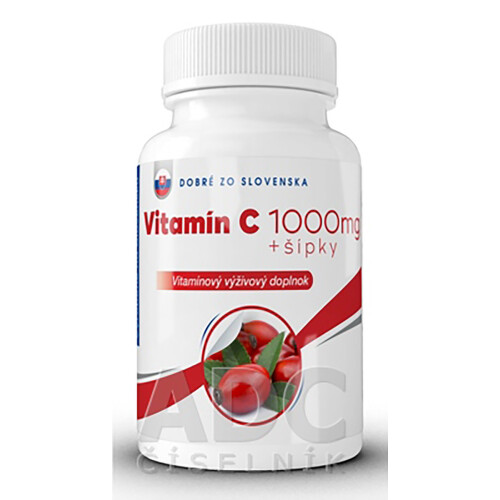 E-shop DOBRE ZO SLOVENSKA Vitamín C 1000 mg + šípky 30 tabliet