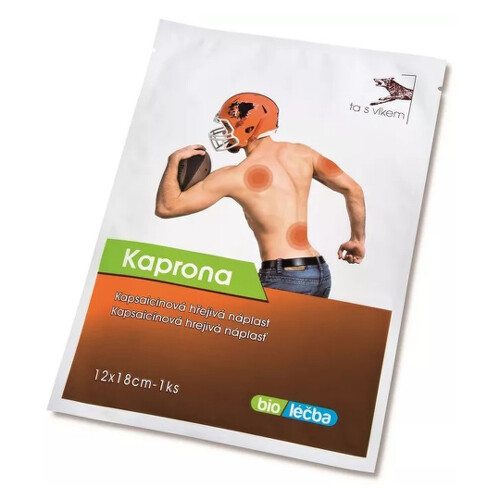 E-shop KAPRONA Kapsaicínová hrejivá náplasť 12 x 18 cm 1 ks