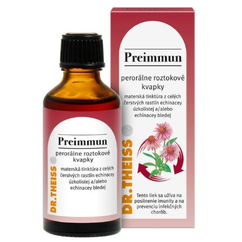 E-shop DR. THEISS PREIMMUN Echinacea kräuter tropfen kvapky 50 ml