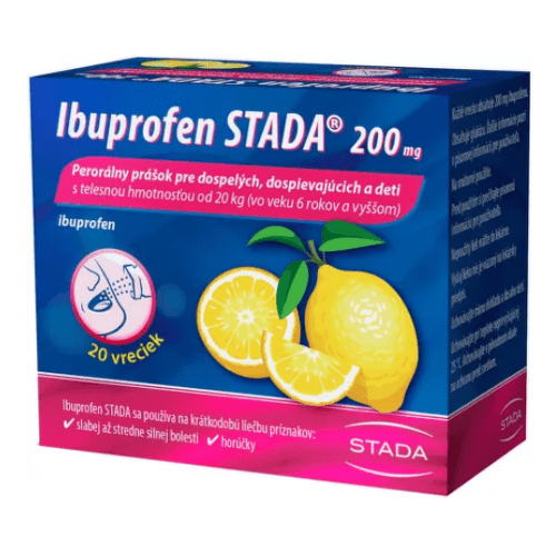 E-shop Ibuprofen STADA 200 mg perorálny prášok plv por 20