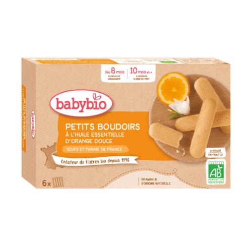 E-shop BABYBIO Sušienky piškóty s príchuťou pomaranča od ukonč. 8. mesiaca 120 g