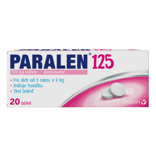 E-shop PARALEN 125 mg 20 tabliet