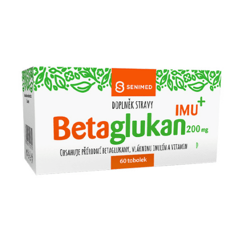 E-shop SENIMED Betaglukan 200 mg IMU+ s vlákninou a vitamínom D 60 kapsúl