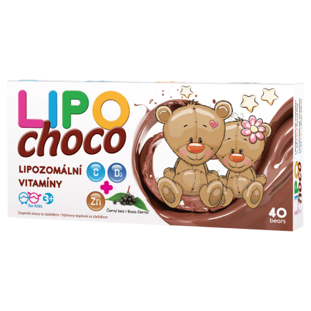LIPOCHOCO Lipozomálne vitamíny čokoláda 40 ks