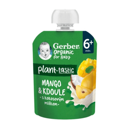 E-shop GERBER Organic kapsička mango dula kokos 6m+ 80 g