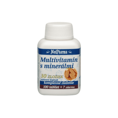 MEDPHARMA Multivitamín s minerálmi 30 zložiek 30 + 7 tabliet ZADARMO