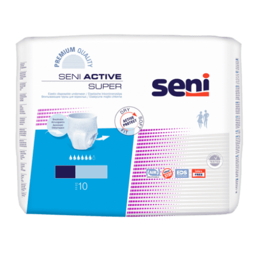 Seni ACTIVE SUPER Large navliekacie nohavičky (obvod pás 100-135cm) 10ks kúpite na Benulekaren.sk