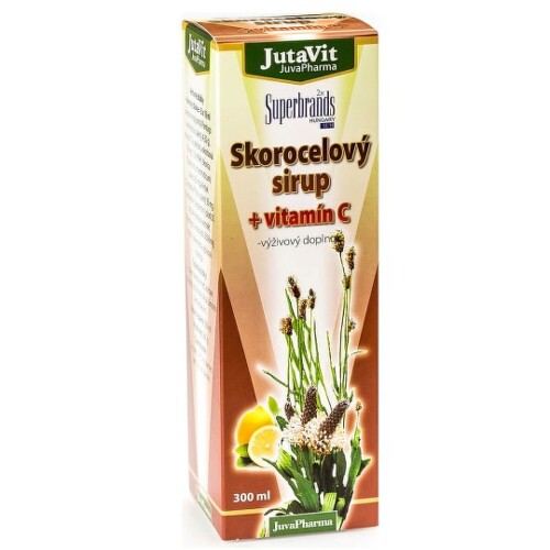 JUTAVIT Skorocelový sirup + vitamín C 300 ml