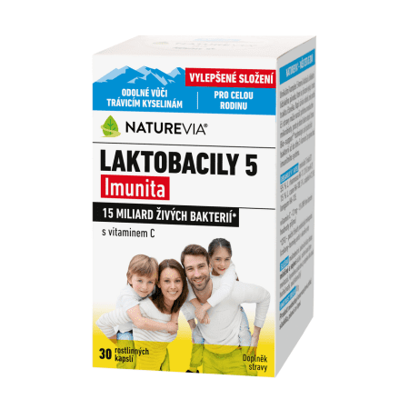 NatureVia Laktobacily 5 Imunita kapsuly na podporu imunitného systému 30 cps kúpite na Benulekaren.sk