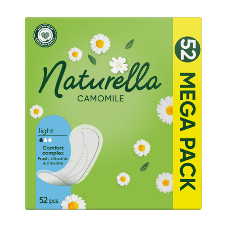 NATURELLA Slipové vložky Camomile Comfort Complex Light 52 ks kúpite na Benulekaren.sk