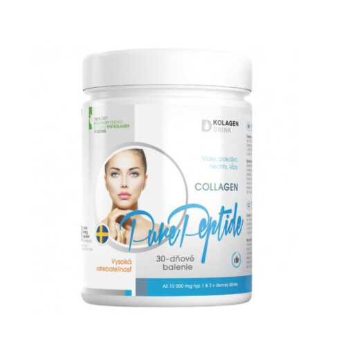 KOLAGENDRINK Collagen 10000 mg Pure Peptide práškový rybí kolagén 300 g kúpite na Benulekaren.sk