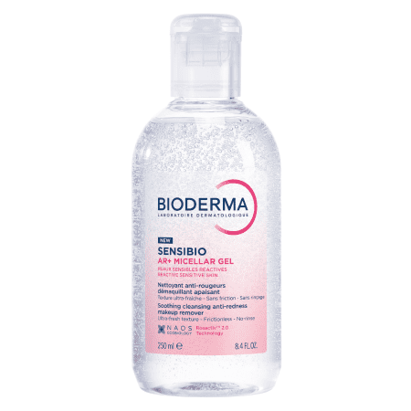 BIODERMA Sensibio AR+ Micelárny čistiaci gél pre reaktivnú pleť so začervenánim 250 ml