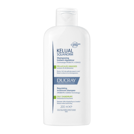 DUCRAY Kelual Squanorm šampón proti mastným lupinám 200 ml