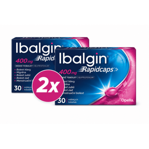 IBALGIN Rapidcaps 400 mg 30 kapsúl - balenie 2 ks