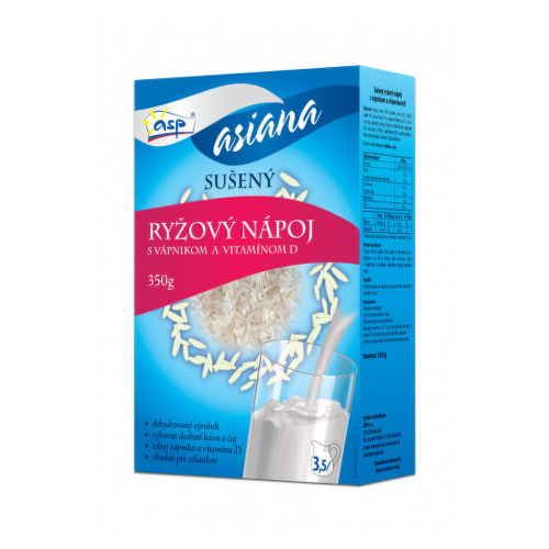 Asp RYŽOVÝ NÁPOJ s vápnikom a vitamínom D 350 g kúpite na Benulekaren.sk