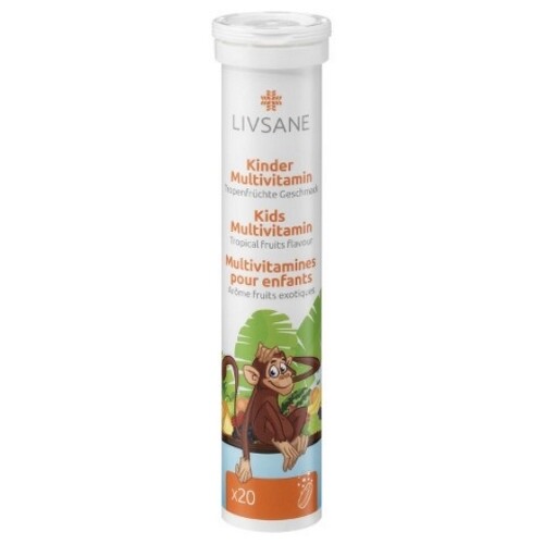 LIVSANE A-Z Multivitamín pre deti šumivé tablety 20 tbl kúpite na Benulekaren.sk