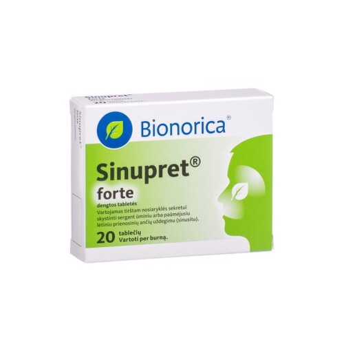 SINUPRET Forte 20 tabliet