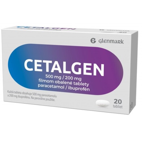 CETALGEN 500 mg/200 mg na bolesť 20 tabliet kúpite na Benulekaren.sk