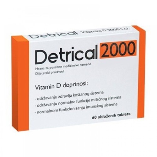 DETRICAL 2000 vitamín D 60 kapsúl kúpite na Benulekaren.sk