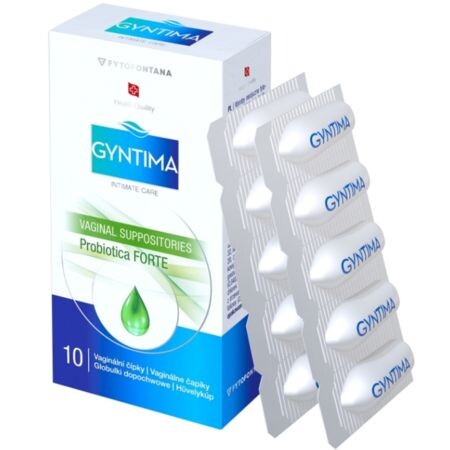 Fytofontana GYNTIMA Probiotica FORTE vaginálne čapíky (inov.2025) 10 ks