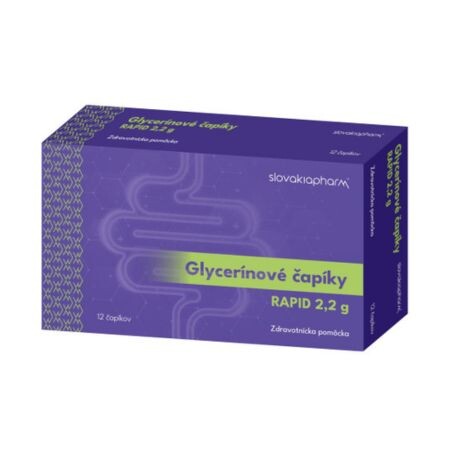 Slovakiapharm Glycerínové čapíky RAPID 2,2 g 12 ks