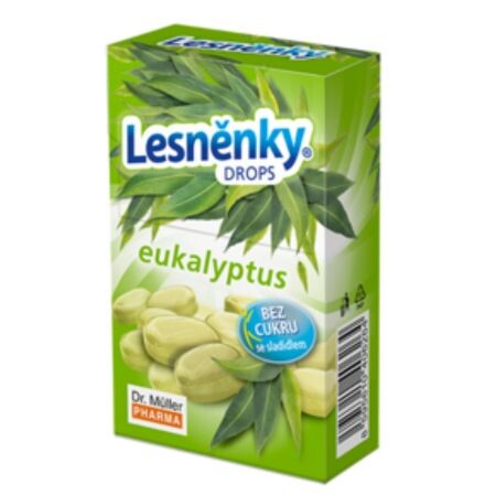 DR. MÜLLER Dr. Müller Lesnenky Eukalyptus drops, bez cukru so sladidlom 38 g