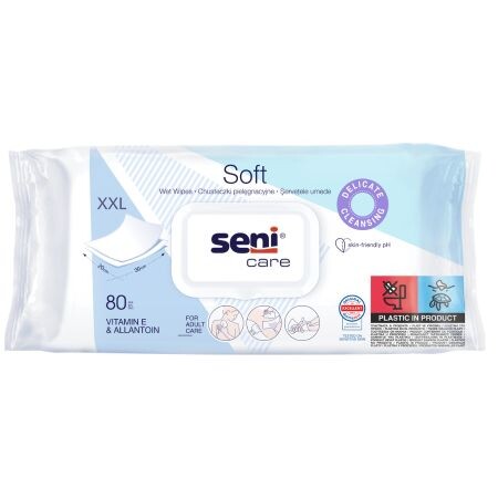 Seni Seni Care Soft Vlhčené obrúsky XXL (20x30 cm) 1x80 ks