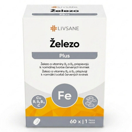 LIVSANE Železo plus s vitamínmi 60 tabliet