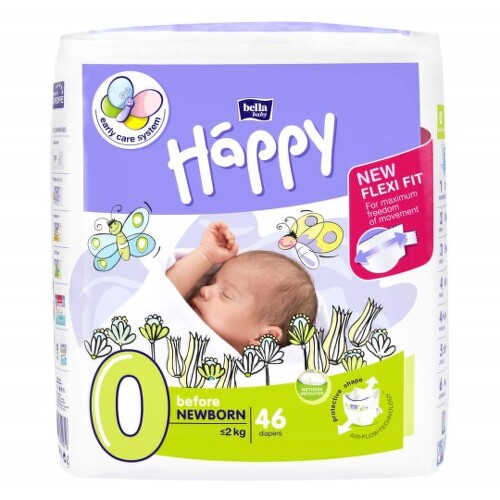 E-shop HAPPY Newborn plienky 0-2 kg 46 kusov