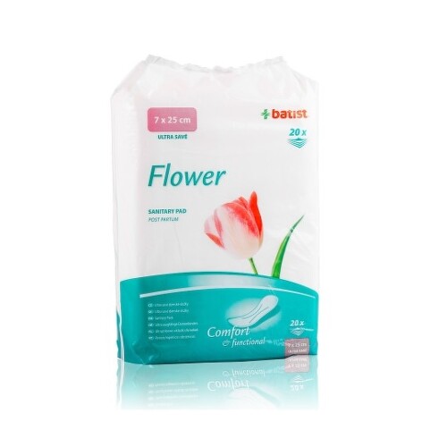 E-shop BATIST FLOWER Dámske pôrodnícke vložky 20 kusov