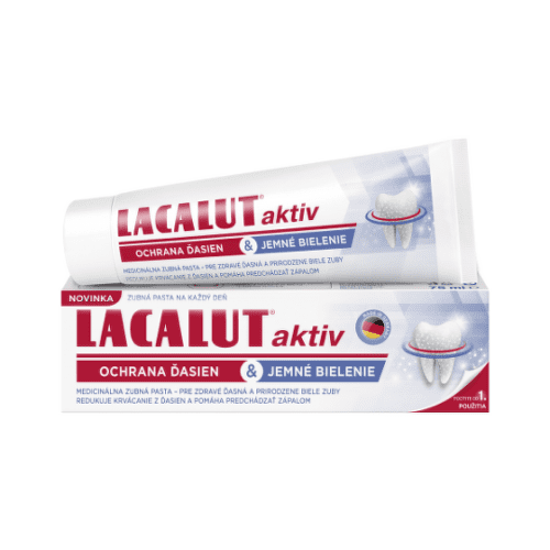 E-shop LACALUT Aktiv zubná pasta ochrana ďasien a bielenie 75 ml