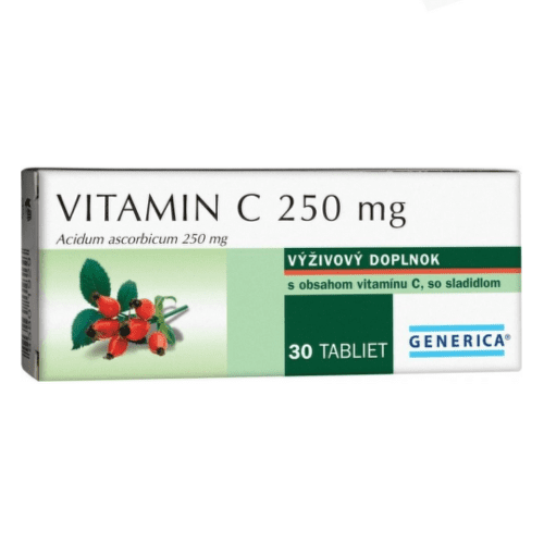E-shop GENERICA Vitamín C 250 mg 30 tabliet