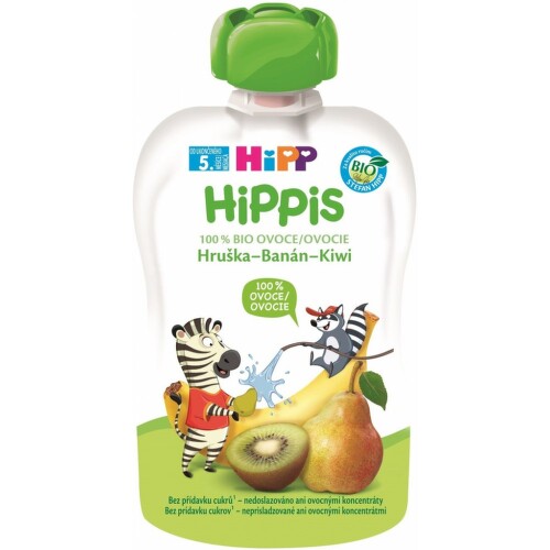 E-shop HiPP Hippis 100% Ovocie hruška banán kiwi 100 g