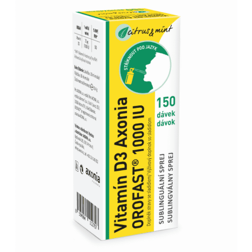 E-shop AXONIA Orofast vitamín D3 1000 IU 30 ml