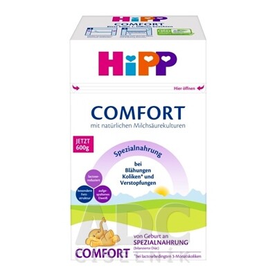 E-shop HIPP Comfort špeciálna dojčenská výživa 600 g