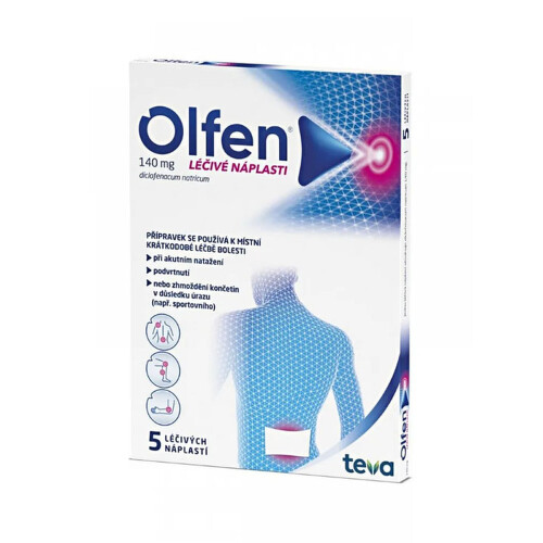 E-shop Olfen140 g liečivá náplasť 5 kusov
