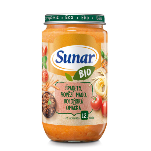 SUNAR Bio príkrm boloňské špagety 12m+ 235 g