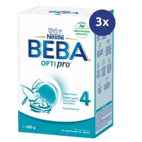 E-shop BEBA OPTIPRO 4 Mliečna výživa pre malé deti od ukončeného 18. mesiaca 500 g - balenie 3 ks