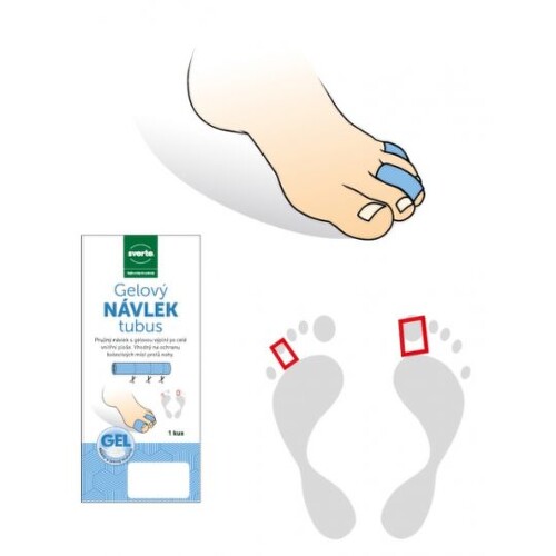 E-shop SVORTO Gélový návlek na prsty na nohách veľkosť L 25 mm 2 kusy