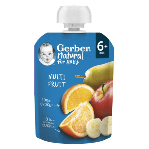E-shop GERBER Natural kapsička multifruit ovocná desiata od ukončenia 6. mesiaca 90 g