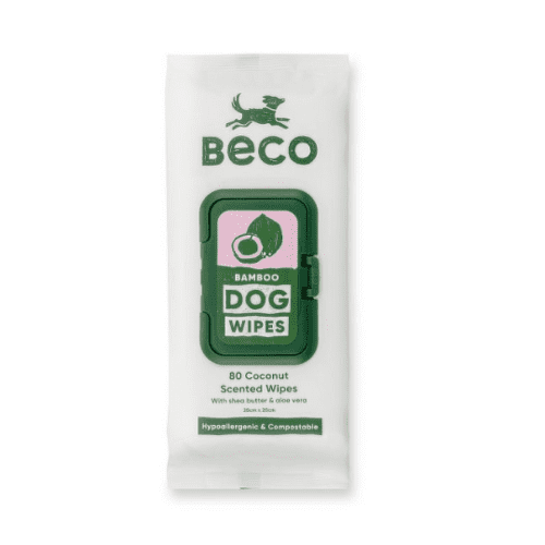 BECO Bamboo čistiace obrúsky pre psov kokosové 80 ks