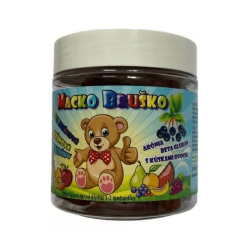 E-shop MACKO BRUŠKO Multivitamínové želatínové medvedíky 210 g