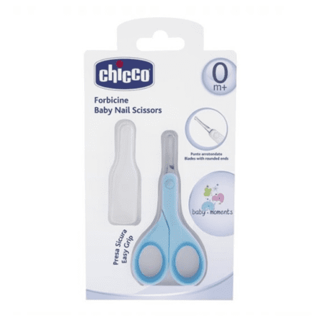 E-shop CHICCO Nožnice baby modré 0m+ 1 ks
