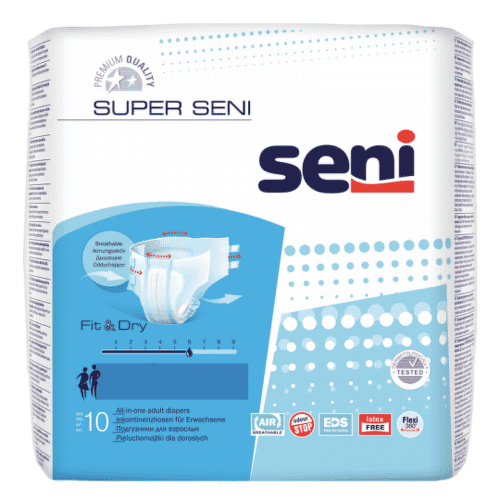 Seni SUPER AIR large 3 plienk. nohavičky, obvod 100-150cm, 10ks kúpite na Benulekaren.sk