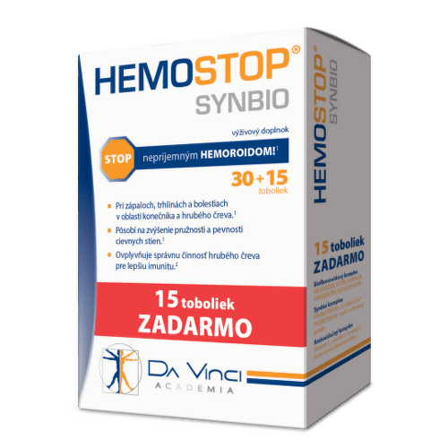 DA VINCI Hemostop synbio 30 + 15 kapsúl ZADARMO