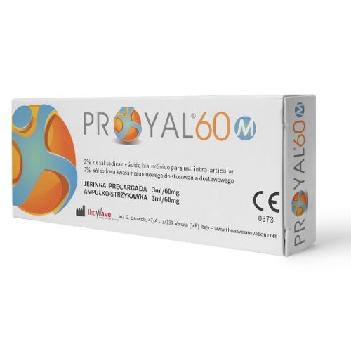 PROYAL 60 M 2% roztok hyaluronátu sodného v predplnenej striekačke 3 ml