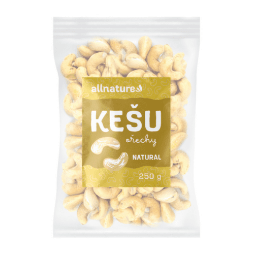 Allnature Kešu orechy orechy natural 250 g kúpite na Benulekaren.sk