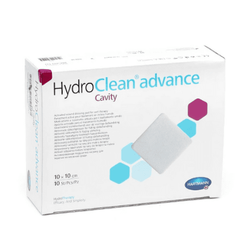 HYDROCLEAN Advance cavity vankúšik na rany štvorec 10 x 10 cm 10 ks