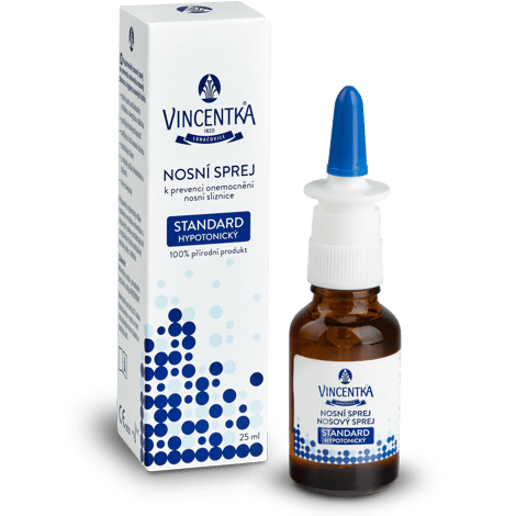 VINCENTKA Nosový sprej standard hypotonický 25 ml