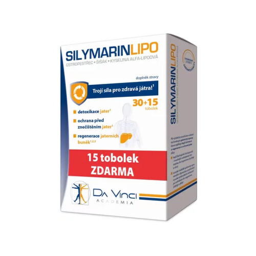 DA VINCI ACADEMIA Silymarin Lipo 30 + 15 kapsúl ZADARMO kúpite na Benulekaren.sk